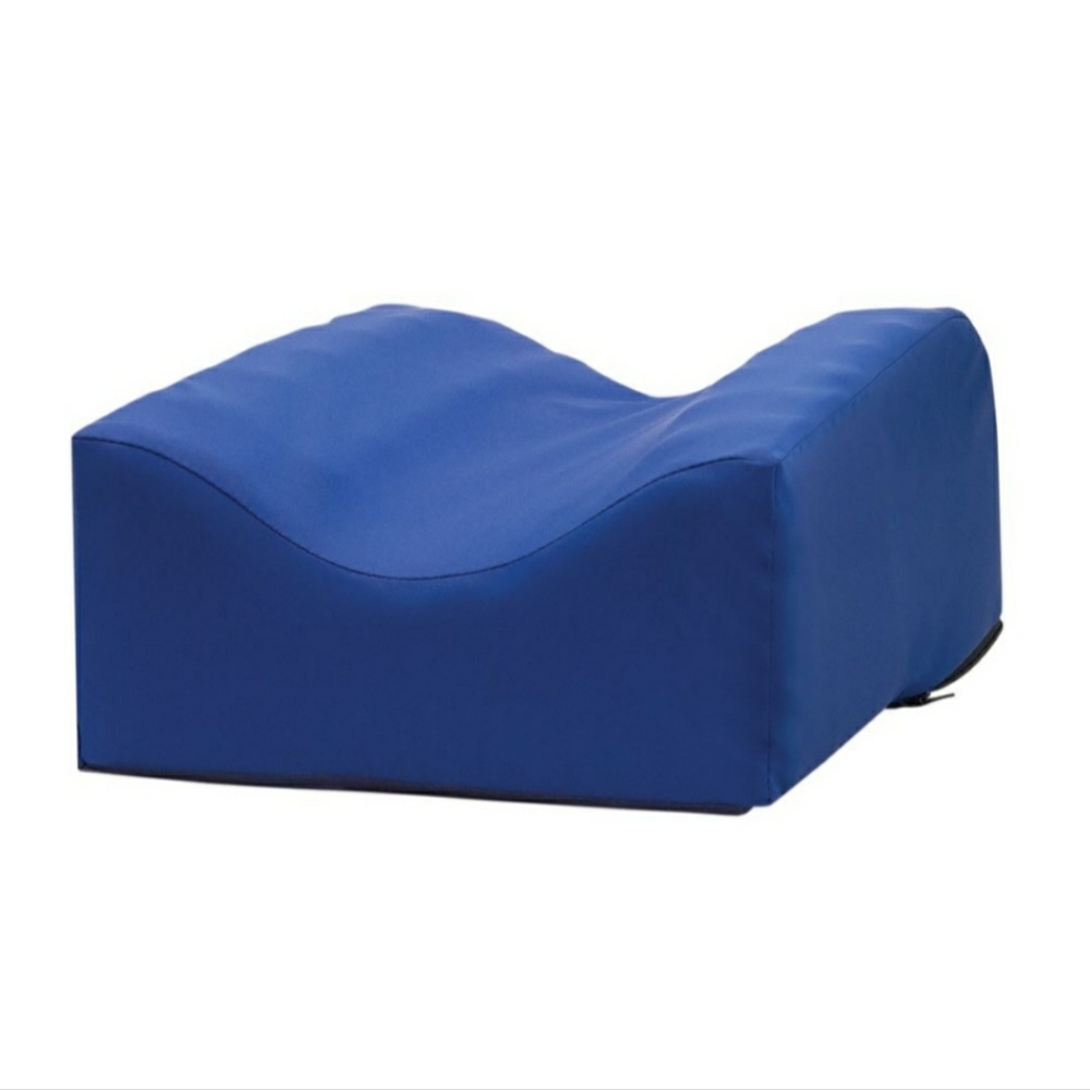 NY Ortho One leg - Zero-G Pillow ULTRA Heel Pillow/Cushion With Blue Cover